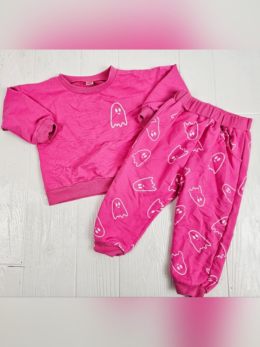 Ghost Toddler Girls Pink Outfit